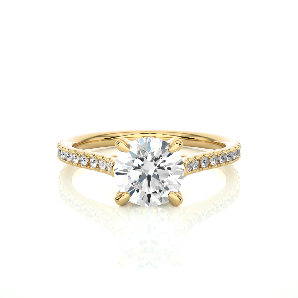 Picture of 1.20 Carat Solitaire with Accents Diamond Ring