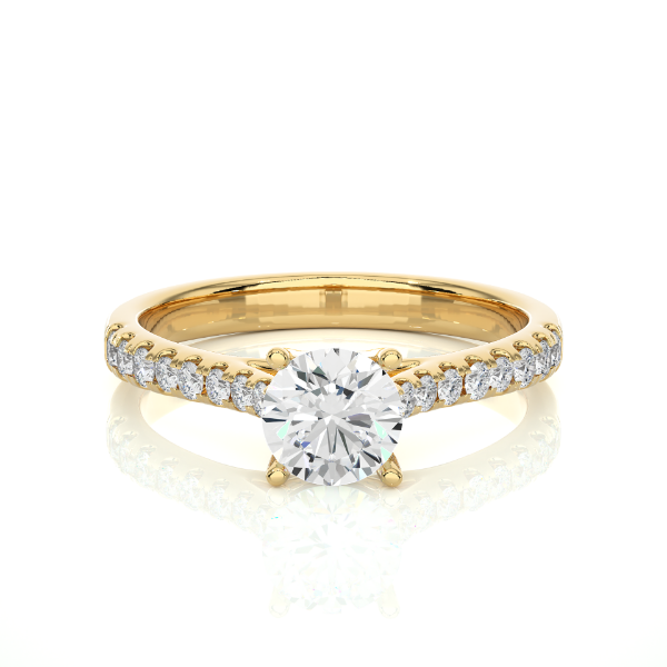 Picture of A Stunning 0.60 Carat Solitaire Ring.(0.85 CTW Diamonds)