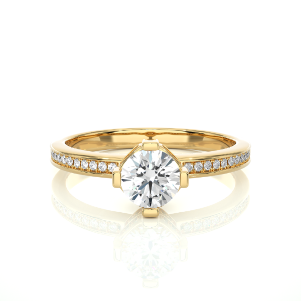 Picture of 0.60 Carat solitaire Diamond Ring, Perfect For Any Occasion.(0.80 CTW Diamonds)