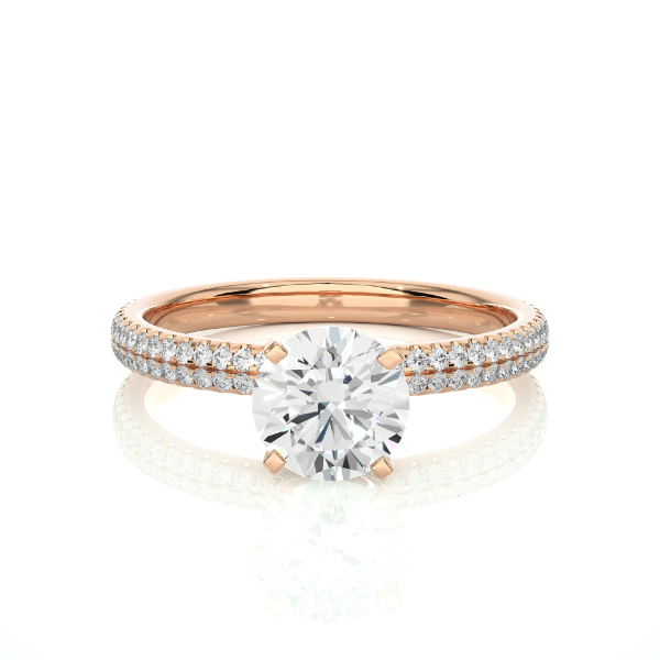 Picture of The Aurora Ring (0.80CT Solitaire, 1.10CTW Diamonds)