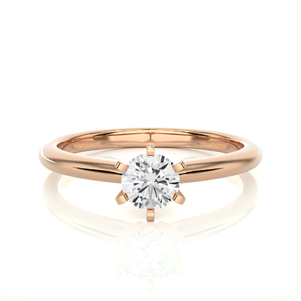 Picture of Classic Solitaire Ring With A Dazzling 0.60CT Center Stone.