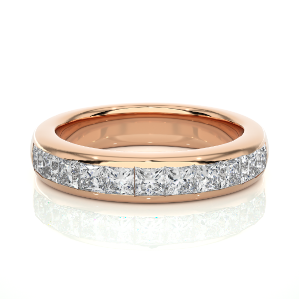 Picture of Elegant Band Featuring A Row Of Princess Cut Diamonds- 0.50ctw Diamonds