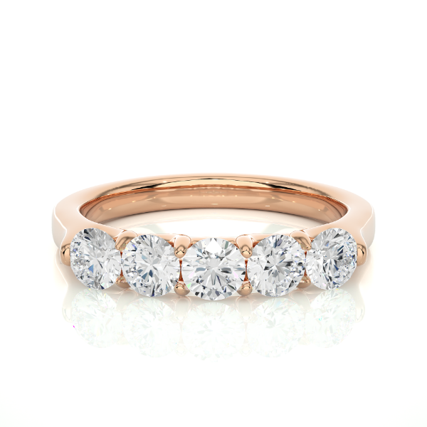 Picture of Stylish Five Stone Band With A Classic Design - 1ctw Diamonds