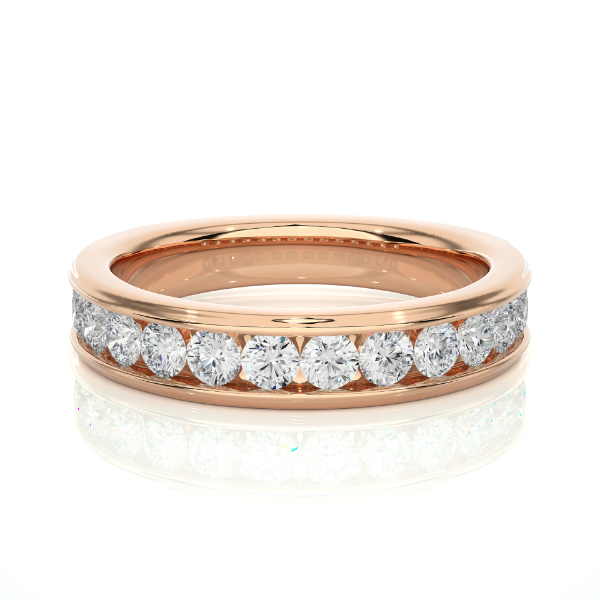 Picture of 1 Carat Lab Diamond Half Eternity Band.