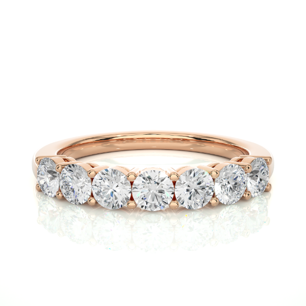 Picture of 1.10ct Diamond Band Featuring Seven Brilliant Cut Diamonds In A Prong Setting.