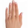 Picture of Sleek Diamond Band With Seven Round Cut Diamonds In a Graceful Setting - 0.50ctw Diamonds