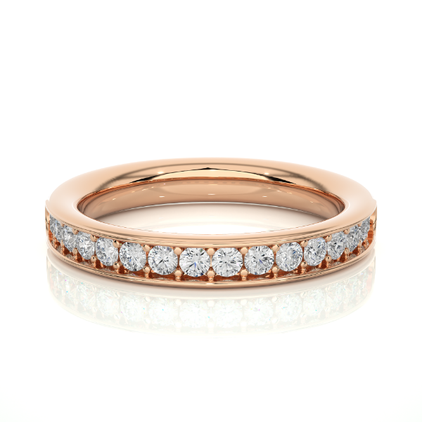 Picture of Half Eternity Band in Surface Prong.