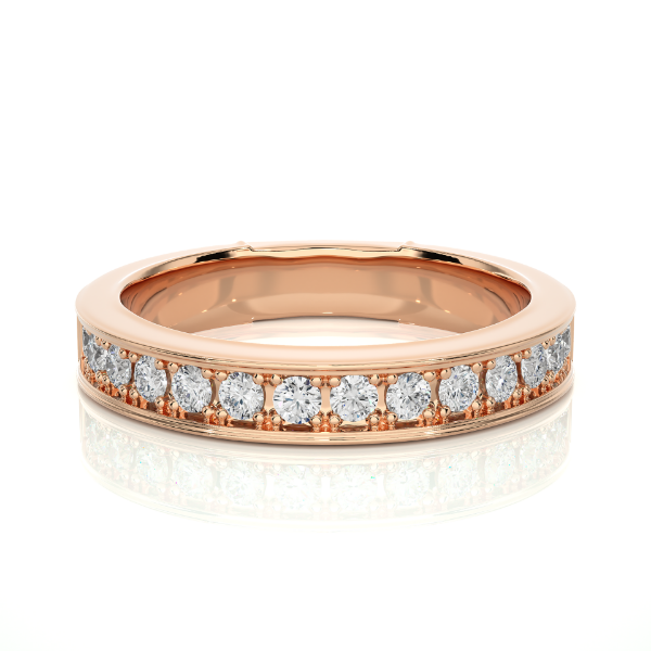 Picture of A Ring With A Row Of Sparkling Diamonds.