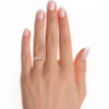 Picture of A Ring With A Row Of Sparkling Diamonds.