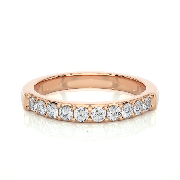 Picture of Half Eternity Band With Ten Round Diamonds.