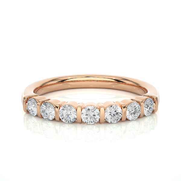 Picture of A Ring With A Row of Seven Diamonds -0.50ctw Diamonds