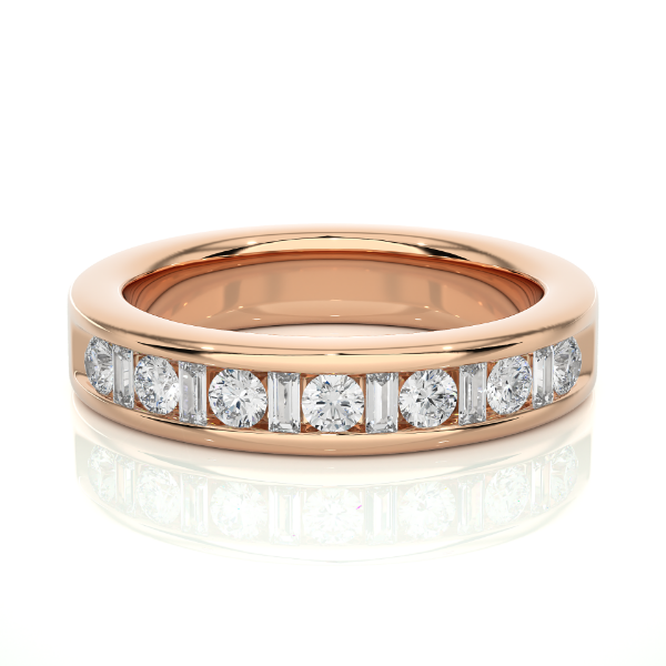 Picture of A Stunning Diamond Band Featuring A Mix Of  0.50ct Baguette And Round Cut Diamonds