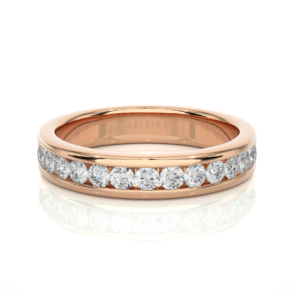Picture of A Refined Diamond Ring With A Sleek, Modern Design.