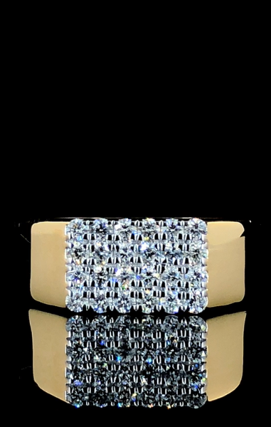 Picture of  Men's Wedding Band,adorned With Shimmering Diamonds
