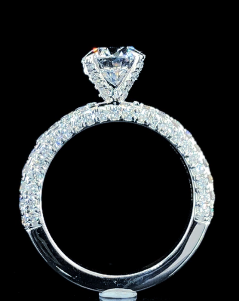 Picture of  1.50 Carat solitaire Ring,Showcasting a Brilliant Round cut Diamond in six Prong Setting