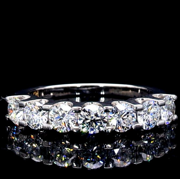 Picture of Seven Stone Lab Grown Diamond wedding Band- 1.40 Carat Total.