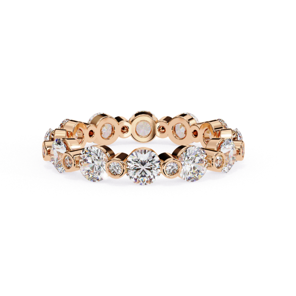 Picture of 2.50 Carat Eternity Band,showcasing a Brilliant Cut Diamonds In Bezel Setting