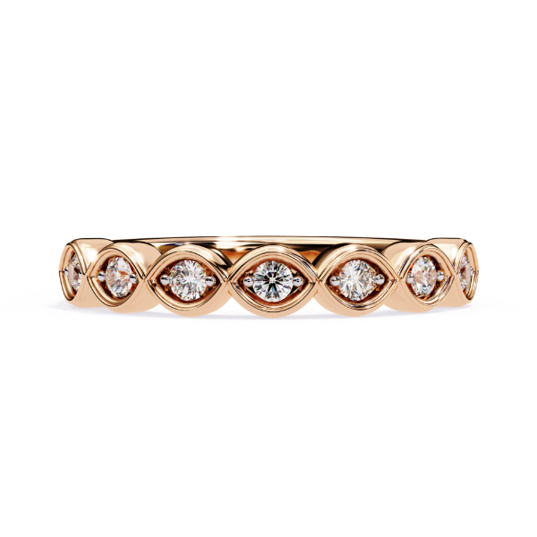 Picture of 0.20 Carat 7 Stone lab Diamond Surface Prong Band