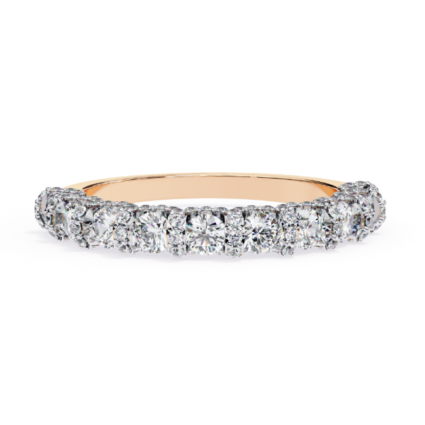 Picture of 1 Carat round halo line Eternity Band Ring
