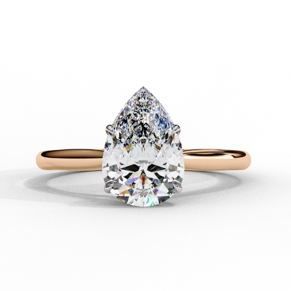 Picture of 1 Carat Pear Shaped Lab Grown Diamond Ring Designed to Captivate.