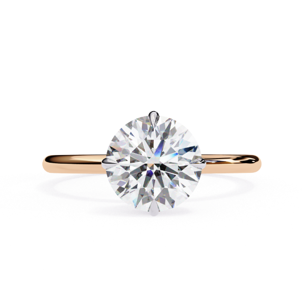 Picture of 2.10 Carat Round Cut Diamond Solitaire Ring.