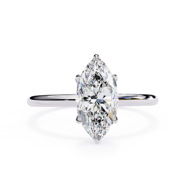 Picture of 1 Carat Marquise Cut Lab Grown Diamond Ring.