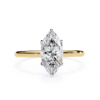 Picture of 1 Carat Marquise Cut Lab Grown Diamond Ring.