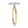 Picture of 1 carat Solitaire Elegant Marquise Cut  Diamond Halo Ring.