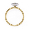 Picture of 1 Carat Solitaire Elegant Marquise Cut  Diamond Halo Ring.(1.16 CTW Diamonds)