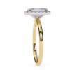 Picture of 1.70 Carat Emerald Solitaire Diamond Ring With A Halo.