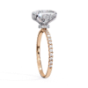 Picture of 2.30 Carat Solitaire Princess Cut Diamond Ring. (2.70 CTW Diamonds)