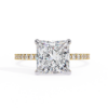 Picture of 2.30 Carat Solitaire Princess Cut Diamond Ring. (2.70 CTW Diamonds)