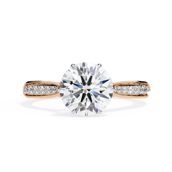 Picture of 1 Carat Classic Round Diamond Solitaire Ring.