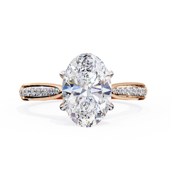 Picture of 2 Carat Stunning Oval Cut Diamond Ring.(2.15 CTW Diamonds)