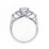 Picture of Celestia 2.10 CT Oval Center With Diamond Side Stones Ring