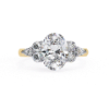 Picture of Celestia 2.10 CT Oval Center With Diamond Side Stones Ring