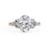 Picture of Celestia 2.10 CT Oval Center With Diamond Side Stones Ring