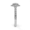 Picture of 1.30 Carat Solitaire Ring With Round Cut Center And Pave Halo Design.