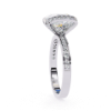 Picture of 3 Carat Round Solitaire Lab Diamond Channel Ring.