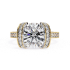 Picture of 3 Carat Round Solitaire Lab Diamond Channel Ring.