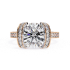 Picture of 3 Carat Round Solitaire Lab Diamond Channel Ring.