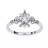 Picture of Regalia Princess Cluster Ring (1.01 CTW Diamonds)