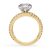 Picture of 1.01 Carat Round Solitaire Crossover Ring. (1.60 ctw Diamonds)