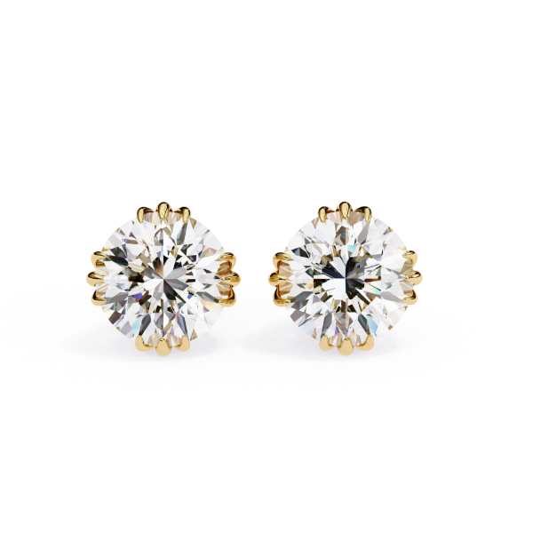 Picture of 3 Carat Total Sparkling Diamond Mini Hoops.