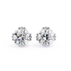 Picture of 3 Carat Total Sparkling Diamond Mini Hoops.