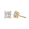 Picture of 3 Carat total Princess Cut Lab Grown Diamond Stud Earring.