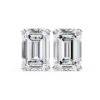 Picture of 2.40 Carat Total Emerald Cut Lab Grown Diamond Stud Earring.