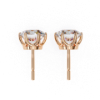 Picture of 2.50 carat Round Cut Lab Grown Diamond Stud Earring.