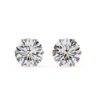 Picture of 2.50 carat Round Cut Lab Grown Diamond Stud Earring.