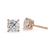 Picture of 2.30 Carat Cushion Cut Lab Grown Diamond Stud Earring.
